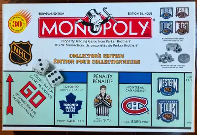 Monopoly NHL edition bilingual 1999, View more