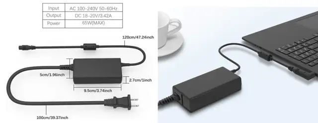 Laptop Charger for Acer Aspire 3 A315 A314 A317, Aspire 5 E15 N1 in Laptop Accessories in City of Toronto - Image 6