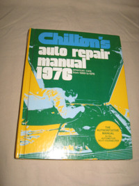 Chilton's 1969 - 1976 American Car Auto Repair manual