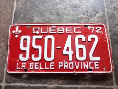 Plaques immatriculation antiquité vintage à $12.00 chacune Original Chevrolet S10 à $10.00