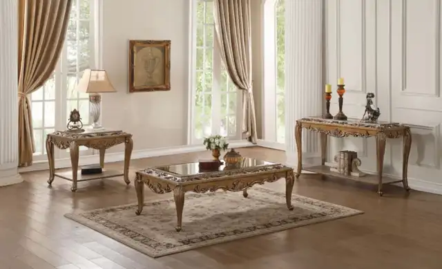 LUXURY Mirrored Top Mahogany Wood Coffee Table (retail $3200) in Coffee Tables in Ottawa - Image 5