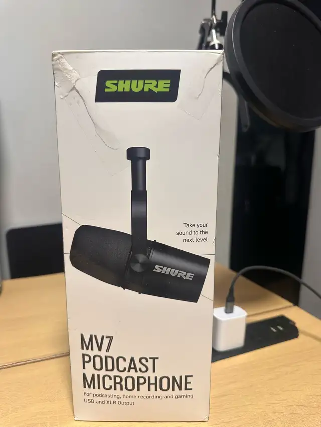 Shure MV7 XLR microphone 