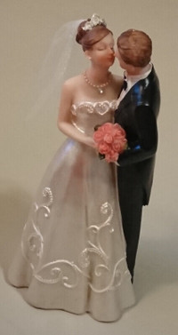 Wedding Cake Toppers Bride and Groom Figurines - Resin