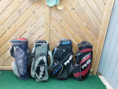 4 x PING CART GOLF BAGS FOR SALE, View more