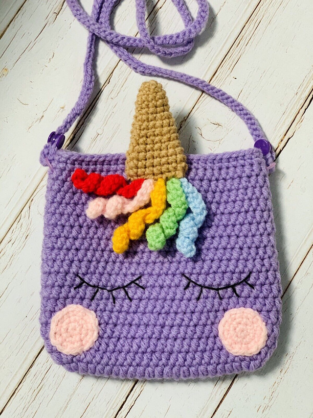 Crochet Unicorn Purse in Hobbies & Crafts in Bedford - Image 3
