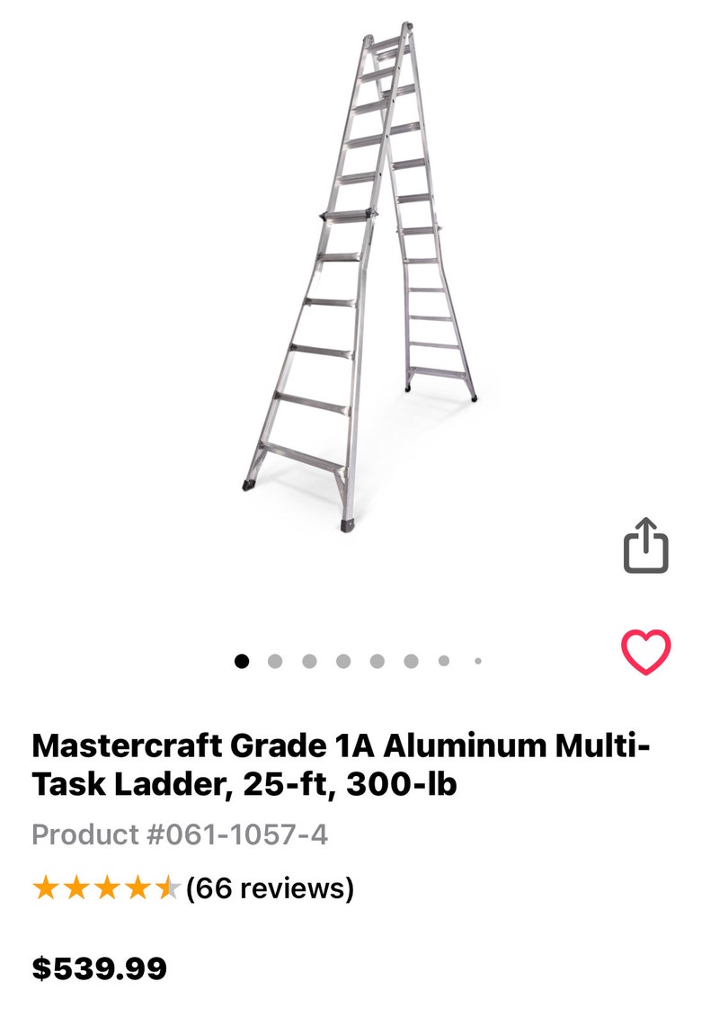 Échelle. Ladder Aluminum 1A multi task 25 ft 300 lb Échelles et