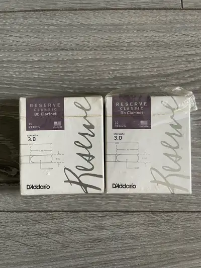 2 boxes 3.0 D'Addario Clarinet reeds , View more
