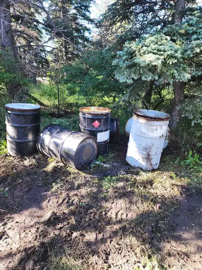 45 gallon steel drums PENDING, View more