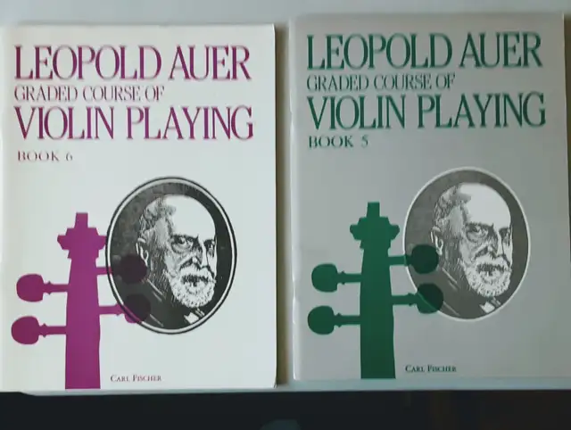 LEOPOLD AUER GRADED COURSE OF VIOLIN PLAYING BOOKS 5 AND 6 in String in St. Catharines - Image 2