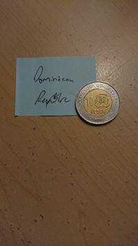 OBO  Dominican Republic 10 Pesos COIN