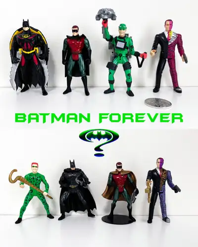 Vintage Kenner Batman Forever Action Figure lot, View more