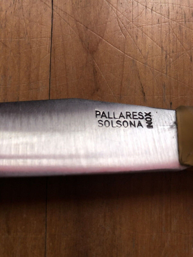 Pallares Solsona couteau fait a la main hand made knife NEUF new dans Vaisselle et articles de cuisine  à Ville de Montréal - Image 2