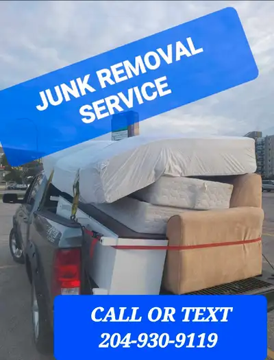 JUNK REMOVAL CLEAN OUTS, PICK UP AND DELIVERY, SMALL MOVES,SCRAP METAL RECYCLING AND MORE CALL OR TE...