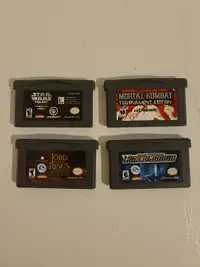 Nintendo Game Boy Advance / GBA - Lot de 4 jeux originaux