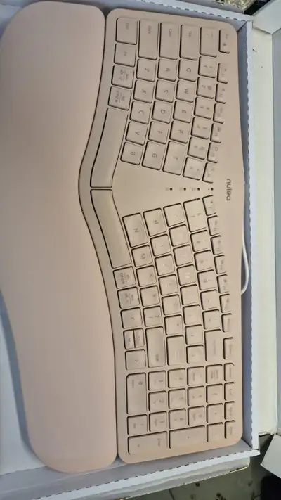 Nulea RT05C Wired Ergonomic Keyboard, Split Keyboard- Pink, View more