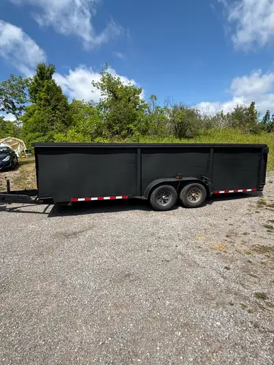 Selling great condition 20ft x 4.5ft metal side wall trailer. Very solid trailer and pulls nicely. H...