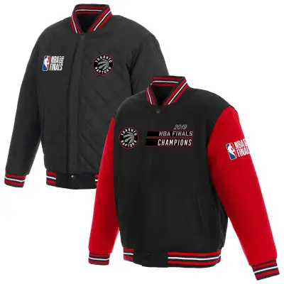 Raptors 2019 NBA Champions Reversible Jacket, Black/Red, Size L, View more