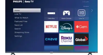 I'm selling a used Philips 55-inch smart Roku TV that's perfect for streaming all your favourite sho...