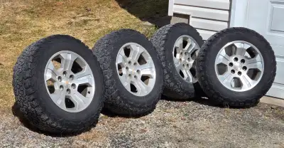 Set of 18” tires from Chev 2017 Silverado $400.00 text 902-579-8422