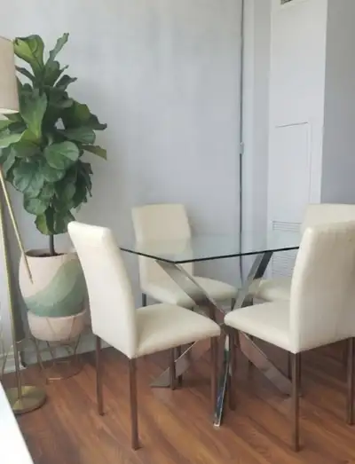 Modern Glass Dining Set, View more