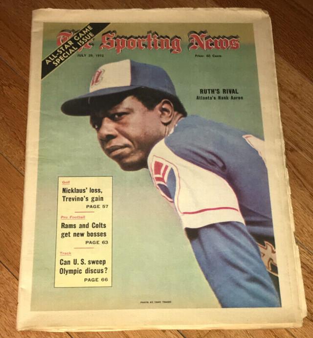 Vintage 1970's Sporting News Magazine Hank Aaron Reggie Jackson+ in Arts & Collectibles in St. Catharines