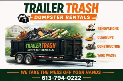This Trailer Trash dump trailer is ready to haul away your unwanted junk! Perfect for construction,...