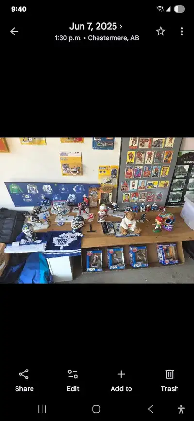 Hockey sports collectibles, View more