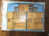 minature doll furniture complete kitchen set
