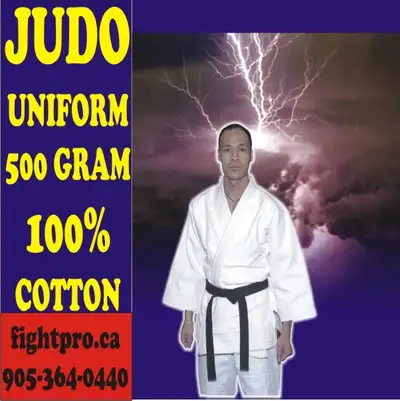 Judo Uniforms, 500 Grams,  Any Size (416)303-5747.  $ 39, View more