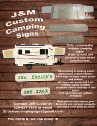 Custom Camping Signs 