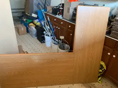 L shape desk with hutch L shape measures - 67 x 54” Hutch measures - 37” high x 12” deep x 48” wide...
