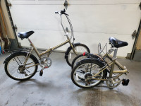2 Adventurer 6 speed Folding Bicycles Excellent Condition Bike