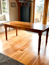 Farmhouse Dining Room Table Solid Wood
