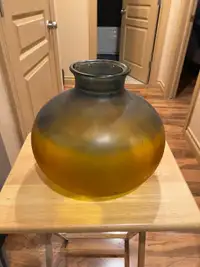 Hand blown multicolour glass vase