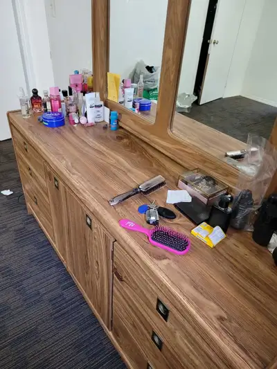 solid wood dresser with mirror , View more