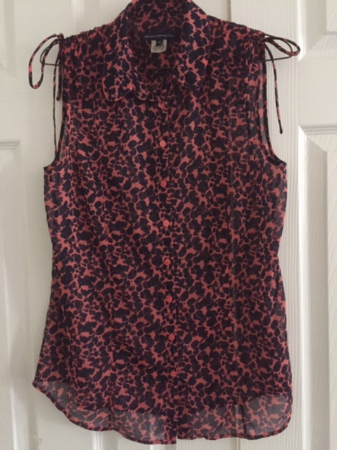 French Connection Womens Sleeveless Sheer Tank Collared size M in Women's - Tops & Outerwear in Markham / York Region - Image 2