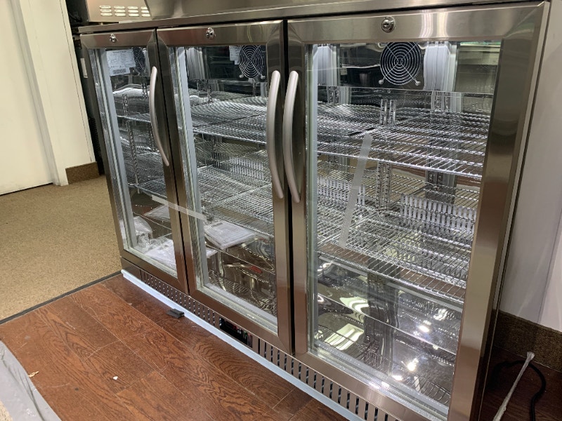 FRIGO A BIERE EN ACIER INOX OU NOIR / BACK BAR /BEER FRIDGE