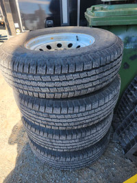 235/80R16 Trailer Tires on Rims