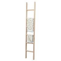 New natural finish wooden ladder made in Italy