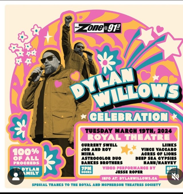 ISO:Two tickets for the Dylan Willows Celebration March19,  2024 in Events in Victoria