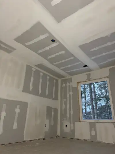 popcorn ceiling removal, painting,and plaster-taping, View more