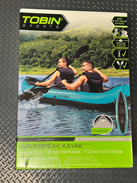 Tobin Sports Wavebreak Inflatable Kayak - BRAND NEW SEALED BOX