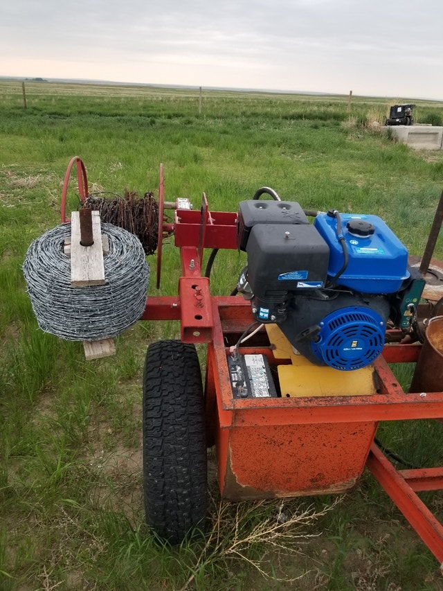 Post pounder with wire roller Farming Equipment Medicine Hat Kijiji