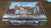 Very Large Tin Box, E. Otto Schmidt, W. Germany, Nice Pictures