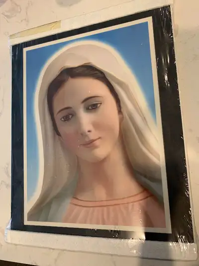 *NeW * Framed picture of the Virgin Mary, View more