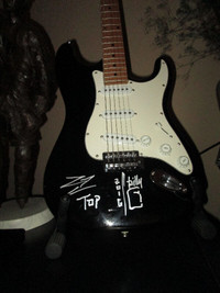 Billy Gibbons of ZZ Top Autographed Guitar Private Signing