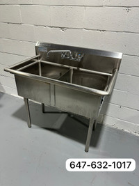Commercial 2-Compartment Sink