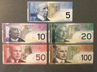 Papier Monnaie Série Épopée Canadienne