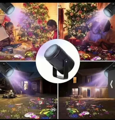 Add a touch of magic to any space with this festive projector light! This brand new light casts deli...