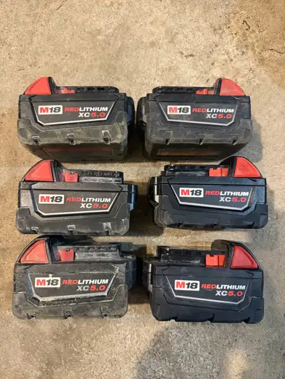 Milwaukee 5.0 batteries and chargers, View more